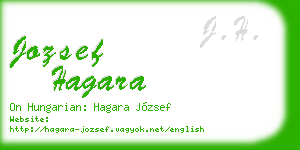 jozsef hagara business card