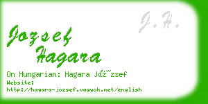 jozsef hagara business card